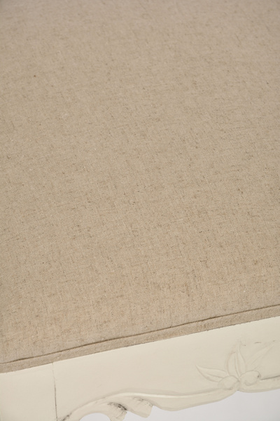 Rimini 046 Siedzisko tapicerowane kremowo beżowe drewno/mdf