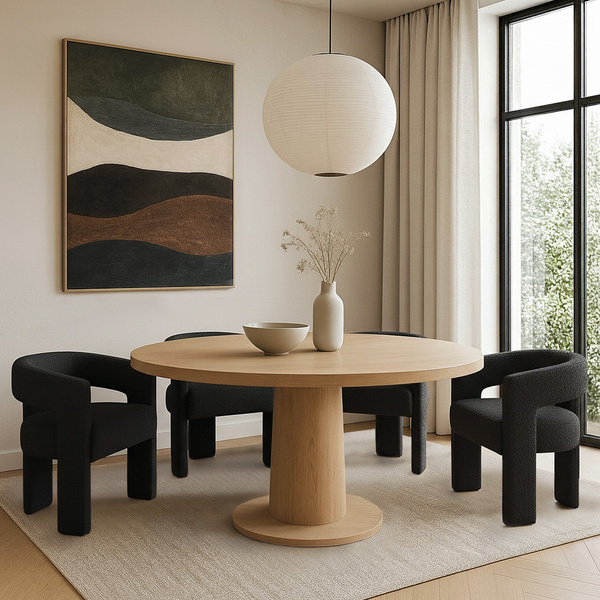 Leith LET71BLK Krzesło tapicerowane