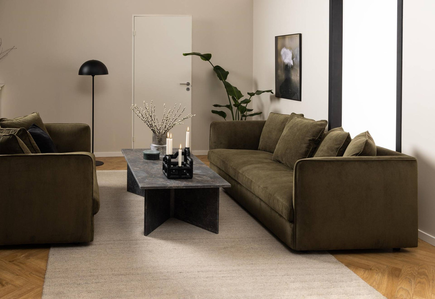 Actona Stolik Kawowy Vega Ciemnobrązowy 140 cm