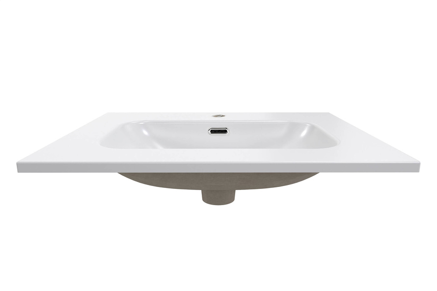 Umywalka Meblowa Ceramiczna 60 cm FLY E-8073-60 Biały Połysk