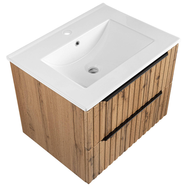Astor Zestaw Amy 60 cm Szafka z Umywalką Dąb Wotan Mat