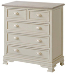 Pesaro 07 Komoda 3S/2S prowansalska kremowa drewno/mdf