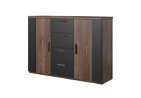 Sigma Komoda 2D4S Dąb Flagstaff / Czarny Mat