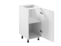 Szafka Kuchenna Dolna 1-drzwiowa Prawa D40-P Aspen White Biały Połysk