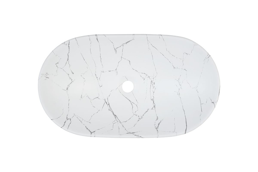 Zestaw Szafka z Blatem i Umywalka Nablatowa 100 cm Ovalia Cremona