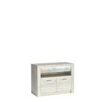 INDIANAPOLIS-10 - Komoda RTV 2-drzwiowa Kraft Biały