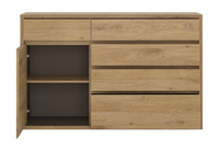 Shetland TYP 42 - Komoda 1D-5S Dąb Shetland/Szara