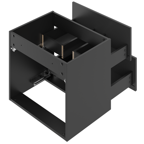 ARCOS-06 - Szafka z Umywalką 2S 60cm Czarny Mat Zestaw-3