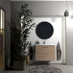 Oristo Szafka z Umywalką GEO 80 cm Dąb Urban Jasny