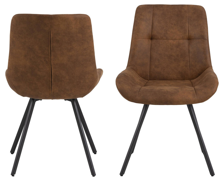 Waylor Krzesło Jadalniane Brązowe