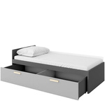 POK PO-15 - Szuflada Do Łóżka Grafit/Buk Ibsen/Szary Jasny