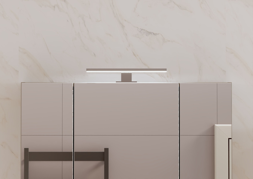 ALA - Lampa LED Nad Szafkę 30 cm Chrom 230V IP44