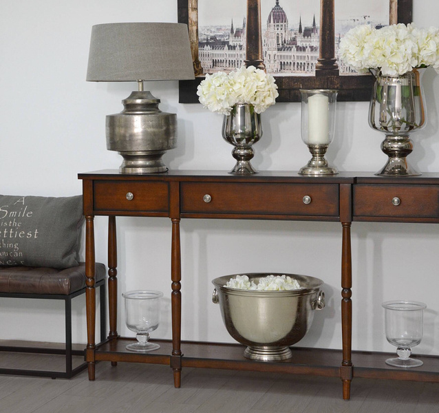 AV1632-60 Avola konsola brązowa 3S Avola antique Mahogany