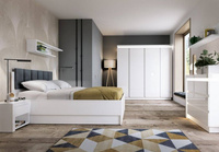 Lyon Biały LYOZ04 - Łóżko 160 Z Podnośnikiem Białe