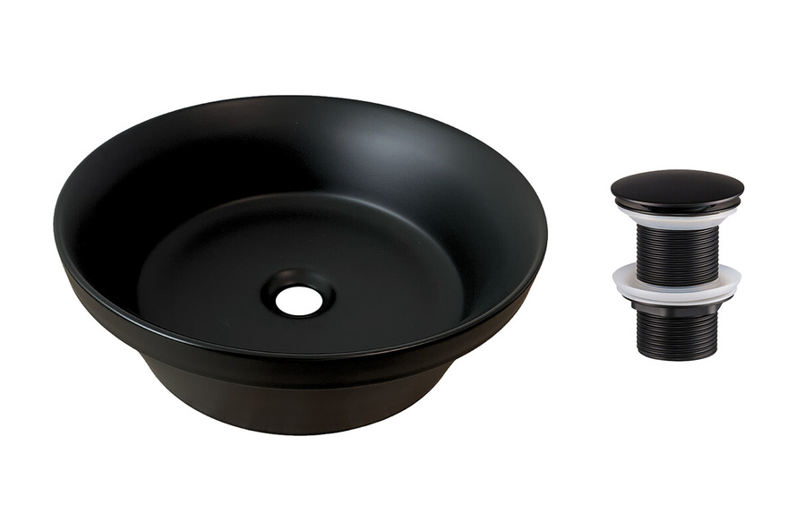 Korek do Umywalek Comad Czarny Mat