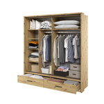 ARTI AR-05 - Szafa 2D2S Z Oświetleniem Dąb Artisan