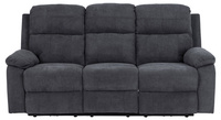 Mora Sofa 3-Osobowa Ciemnoszara Elektryczna Funkcja Odchylania