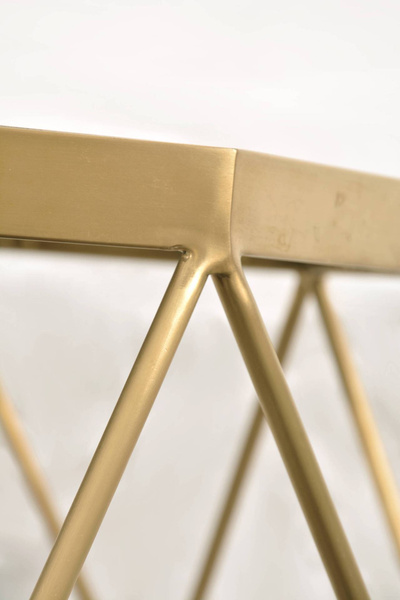 Glamour Gl1715 Stolik kawowy złoty ze stali