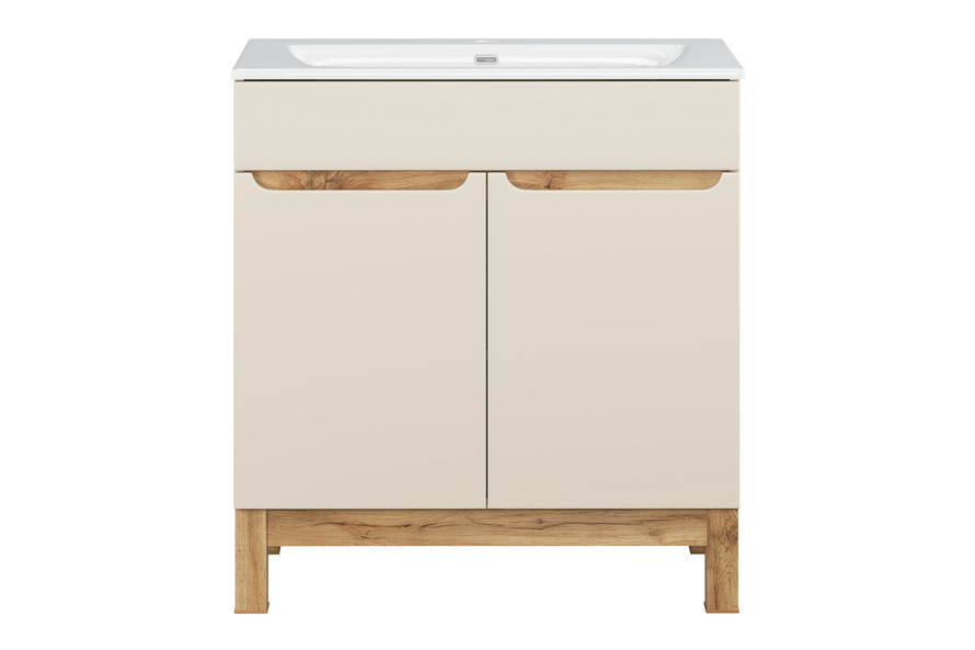 Zestaw Szafka z Umywalką Meblową 80 cm 2D Bali Cashmere