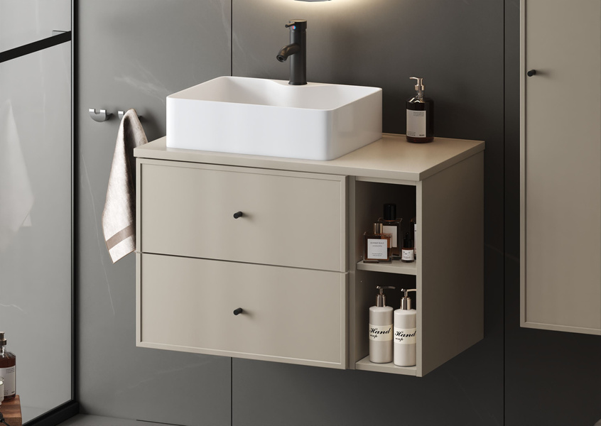 MARCO-02 Szafka Pod Umywalkę 2S 60 cm Kaszmir