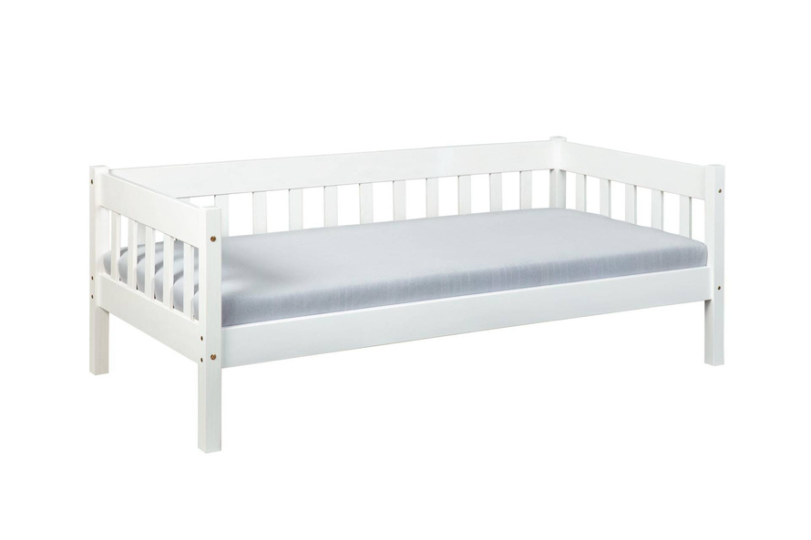 Łóżko pojedyncze Sintro 90 x 200 drewniane białe