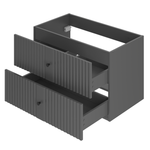 XILO-01 - Szafka z Umywalką 2S 80cm Szary Mat Zestaw-3