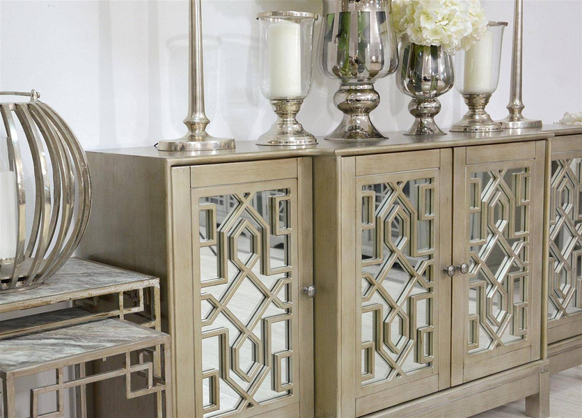 Avola 1550-70 komoda złota lustrzana 4D Vintage Silver Gold