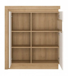 Lyon LYOV04P - Witryna Prawostronna 2-drzwiowa Dąb Riviera Jasna/Biała