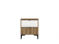 Ricko RIKK06 - Szafka Nocna 2S Biała/Dąb Coast Evoke