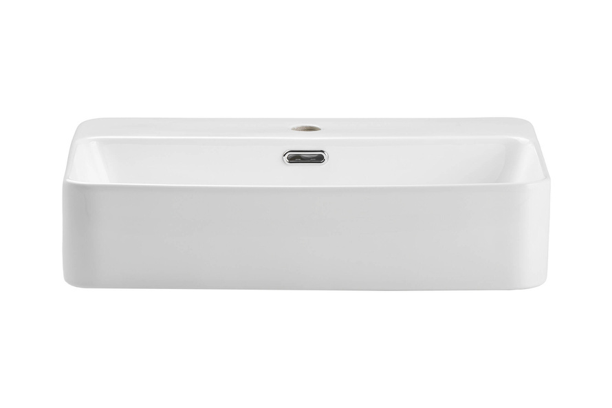 Umywalka Nablatowa Ceramiczna TRUST 2 WHITE E-6282 Biały Połysk