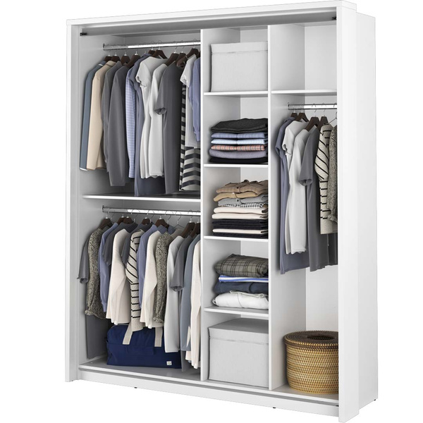 ARTI AR-17 - Szafa Przesuwna 2-drzwiowa Z Lustrami Biała