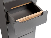 Słupek wysoki Bali szary połysk 2D/1S