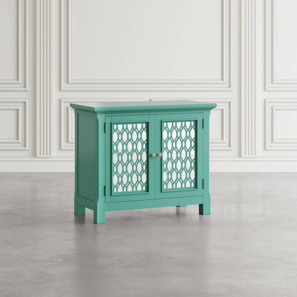 Komoda drewniana turkusowo-zielona Avola AV2253-38