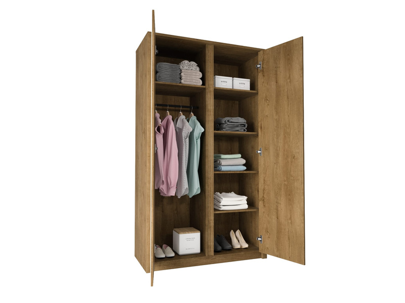 Szafa 2-drzwiowa z Lustrem Maxim Dąb Lefkas