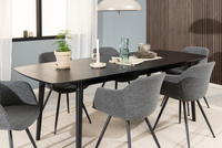 Montreux czarny stół rozkładany 180-219 cm