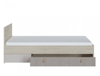 Denim DEIZ02 - Łóżko 120 1S Orzech Rockford Jasny/Cashmere/Caroline