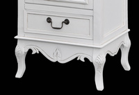 Rimini White 02 Regał 2S prowansalski biały brązowy wieniec drewno/mdf