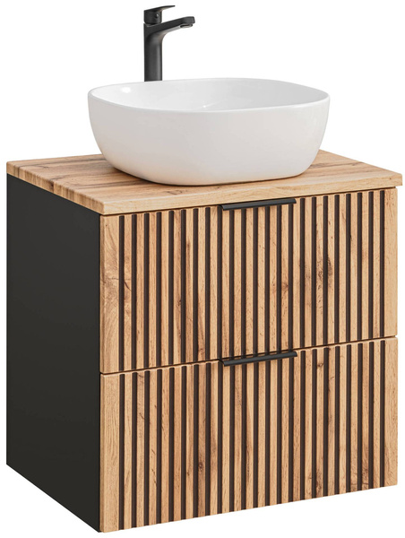 Szafka pod umywalkę 60 cm Xilo Black Wotan