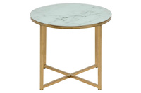 Alisma Stolik nocny Biały Przezroczysty