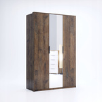 Quadro KV-13-OF - Szafa 3-drzwiowa z Lustrem Dąb Frigate 200x140 cm