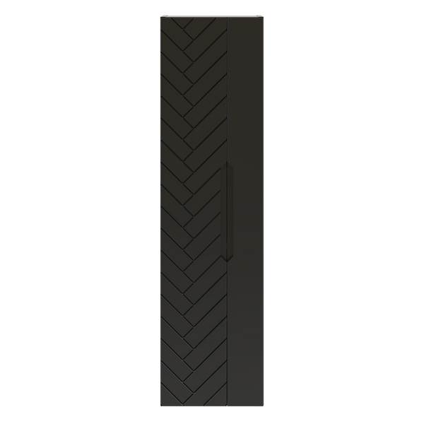 ASPEN-10 - Słupek Wysoki 2-drzwiowy 130cm Czarny Mat