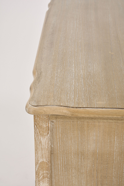 Merano 01DB Komoda 2D/2S rustykalna bielona przecierana drewno/mdf