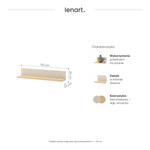 STORY SO-14 - Półka Wisząca Beż Piaskowy Dąb Vincenza Bielona