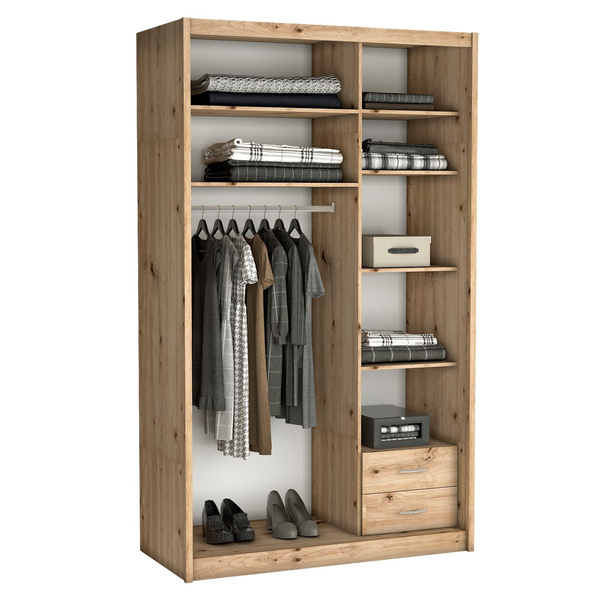 KAROL - Szafa 2D2S Drzwi Przesuwne Dąb Lefkas