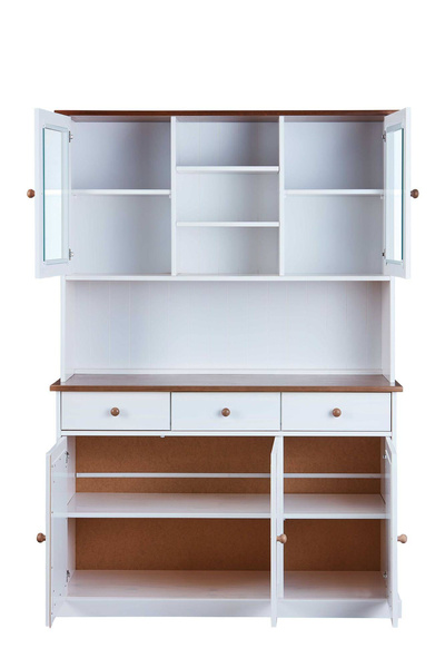 Kredens WESTERLAND 6 drewniany biały