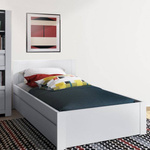 Novi NVIZ01 - Łóżko 90 1S Białe