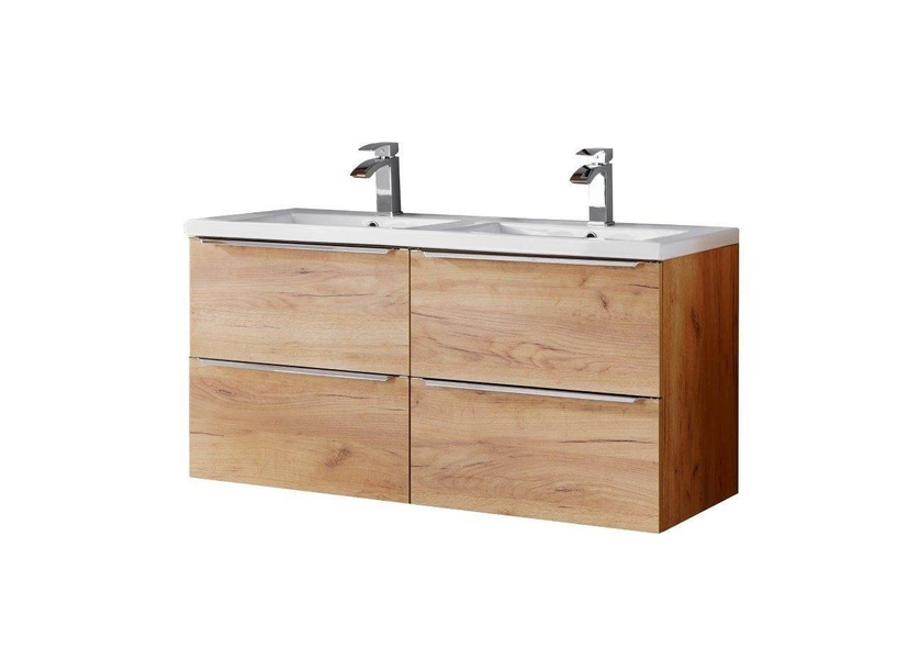 Szafki 60 cm  z umywalką 120 cm Capri dąb 820