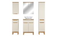 Zestaw Mebli Łazienkowych 60 cm z Umywalką Nablatową Bali Cashmere