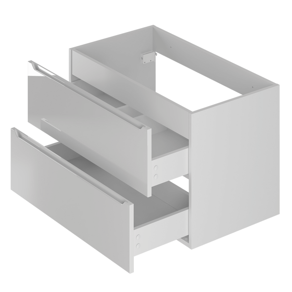 ETNA-01 Szafka Pod Umywalkę 2S 80 cm Biały Mat Biały Połysk
