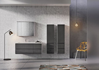 Oristo Szafki z umywalką 125 cm BRYLANT białe L